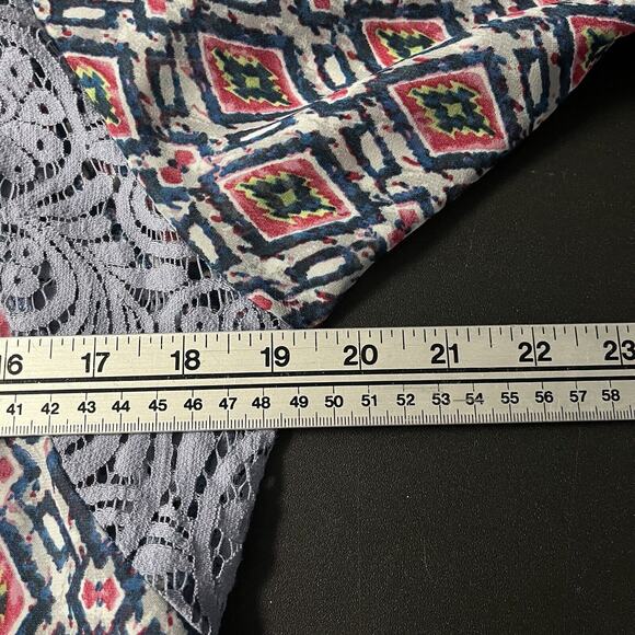 Anthropologie Figueroa Flower Top SZ Small Lace Front Inserts Boho Y2K Peasant - Picture 10 of 11